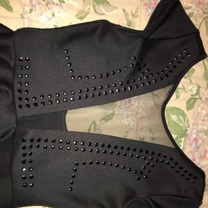 Arden B, studded mesh insert, skater dress!